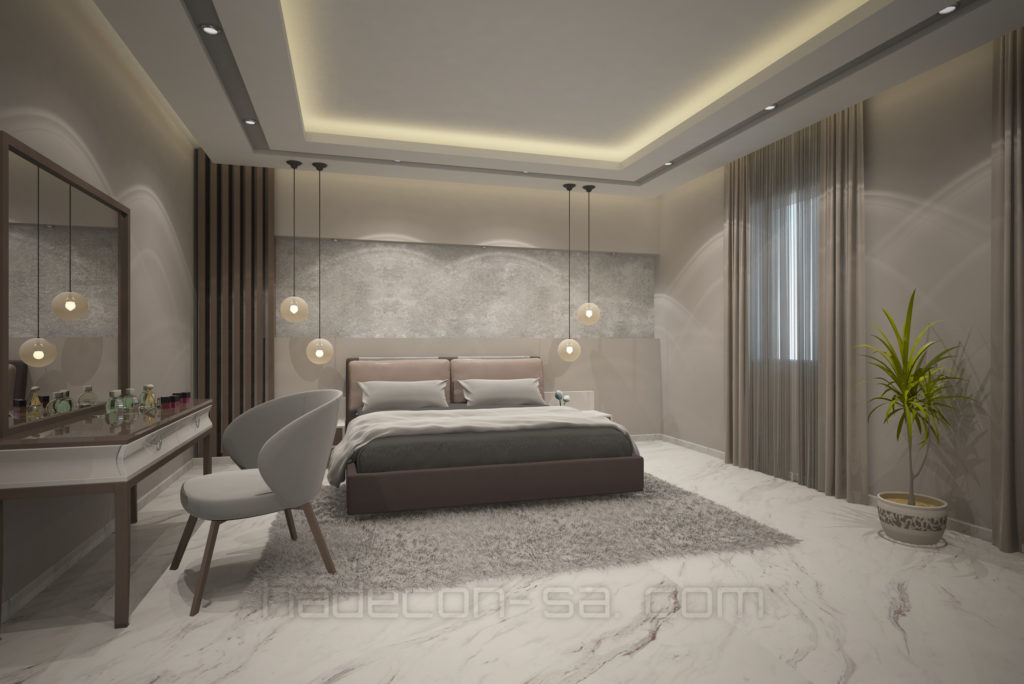 2019-تصميم داخلي لفيلا بحي الحسام بالخبر-غرفة النوم الرئيسية-01