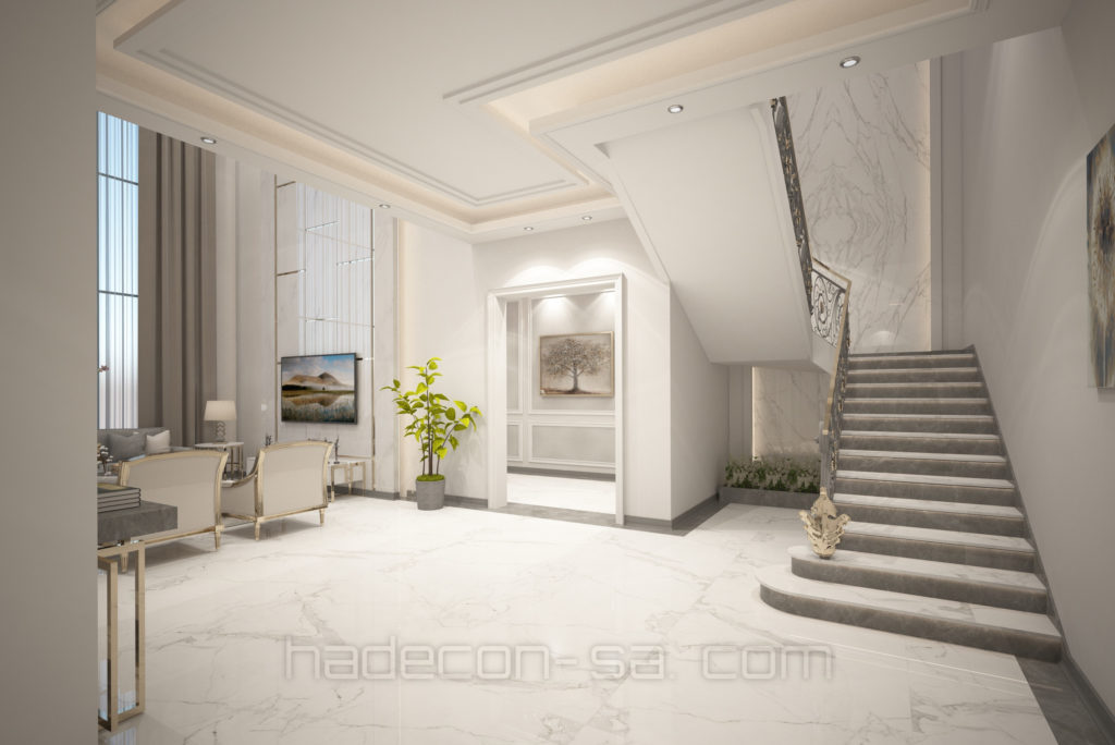 2020-تصميم معماري وداخلي لفيلا بحي الصفا بالدمام-غرفة المعيشة-03