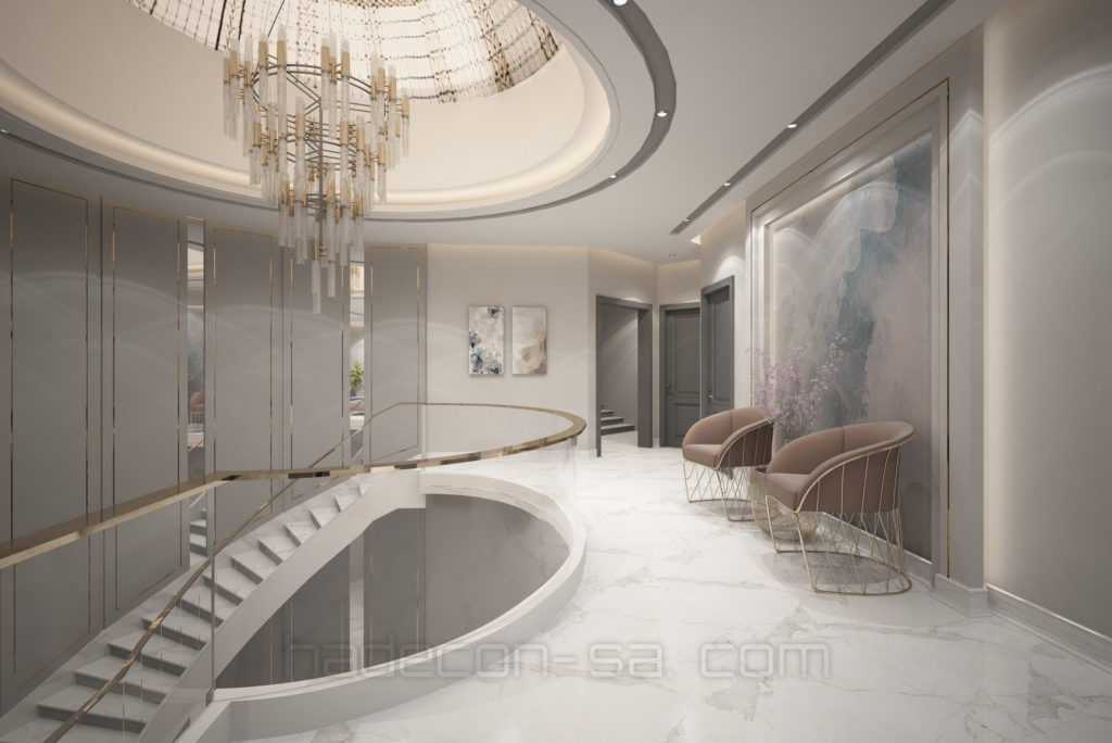 2021-تصميم داخلي لفيلا بقصر الخليج بالخبر-غرفة معيشة - الدور الاول-04