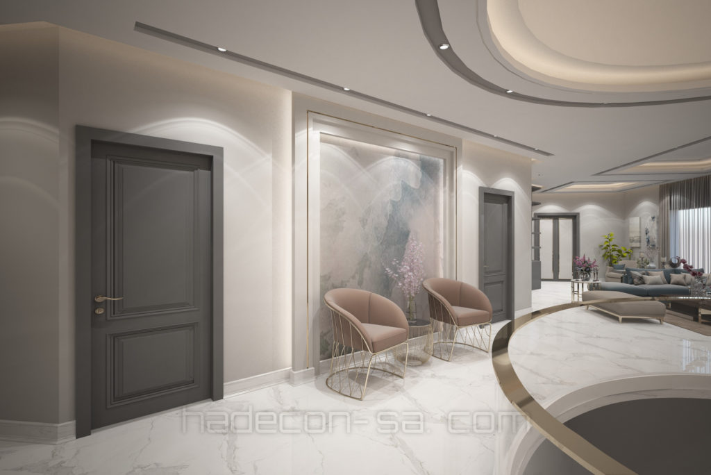 2021-تصميم داخلي لفيلا بقصر الخليج بالخبر-غرفة معيشة - الدور الاول-05
